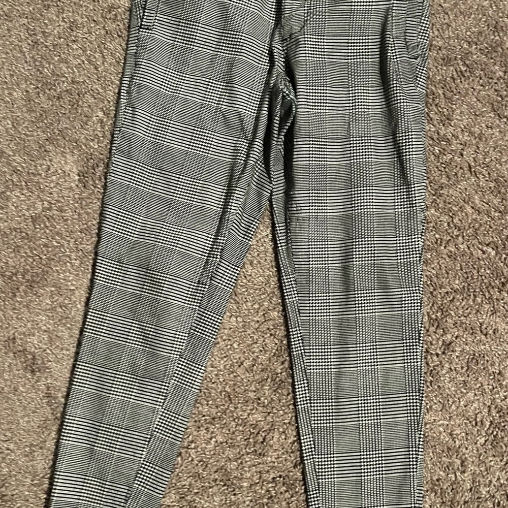 Original Use Black and White Plaid Chinos